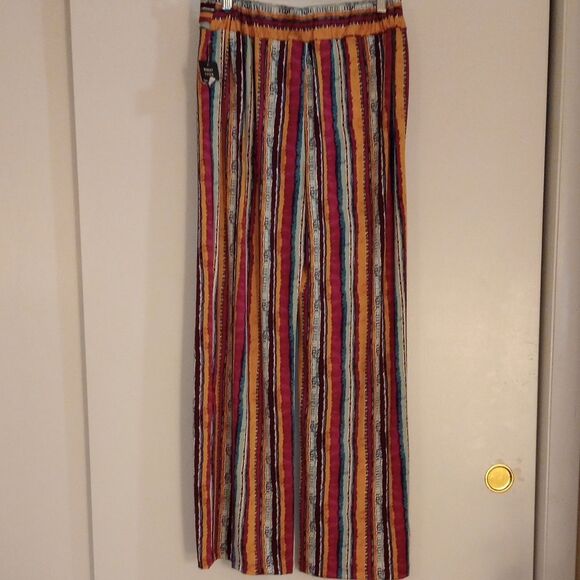 🆕👖Robert Louis Wide Leg Striped Pants, Sz M - Picture 4 of 5